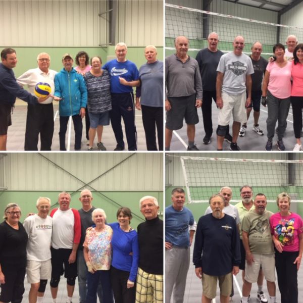 PGOSA Members playing volleyball