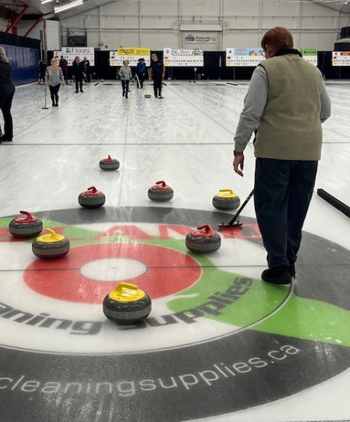 PGOSA Members playing curling