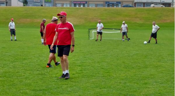 PGOSA Members playing soccer